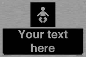 Custom information: black panel baby change